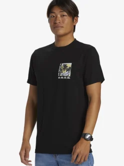 Fashion Quiksilver Poster T-Shirt Black