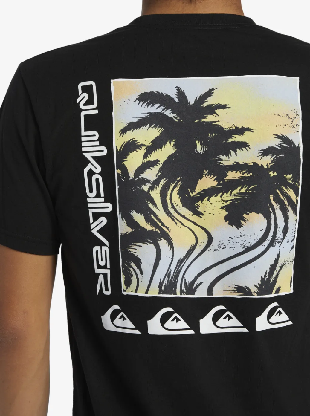 Fashion Quiksilver Poster T-Shirt Black