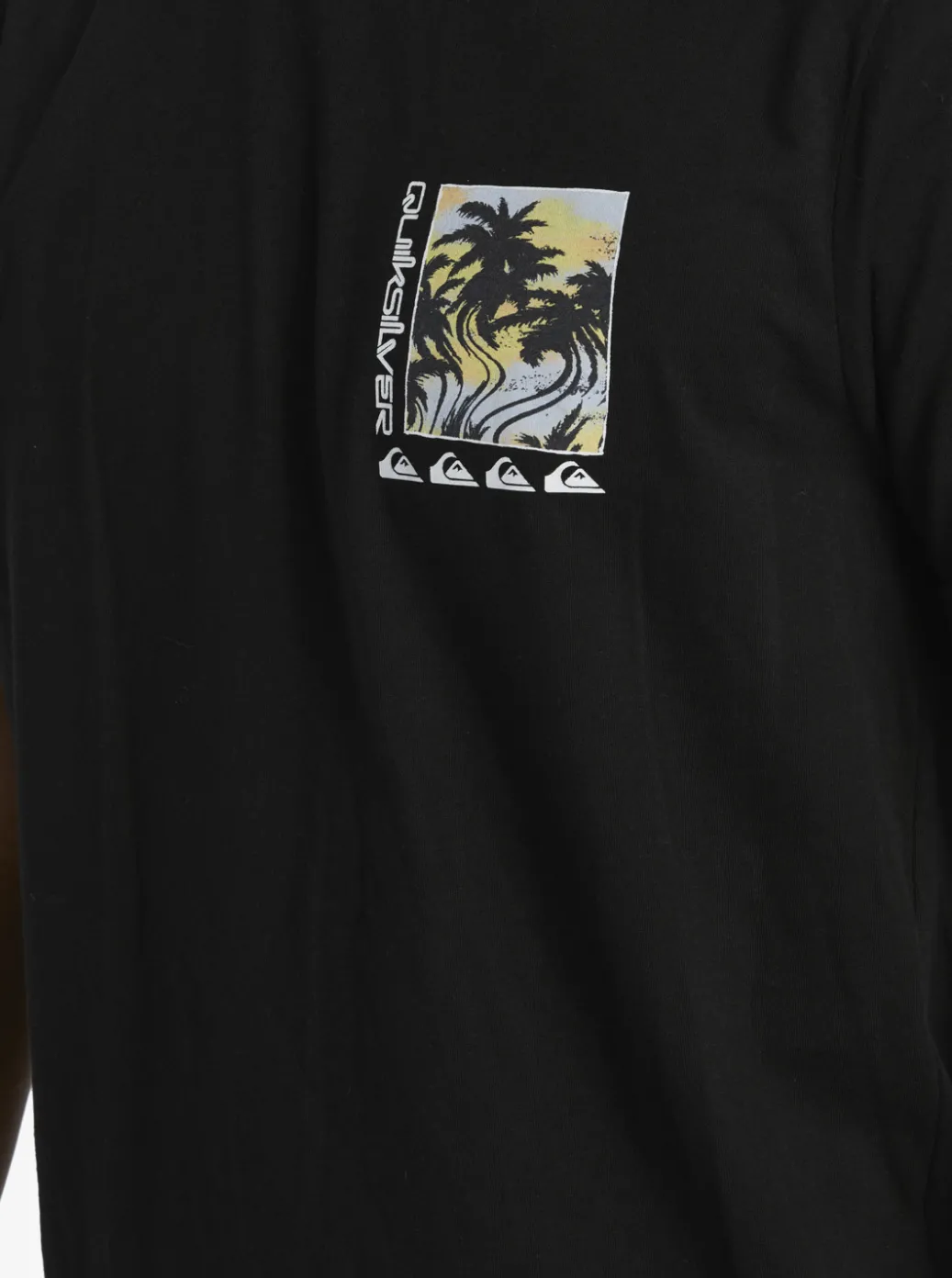 Fashion Quiksilver Poster T-Shirt Black
