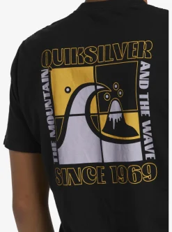 New Quiksilver Quik Blocks T-Shirt Black