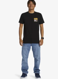 New Quiksilver Quik Blocks T-Shirt Black