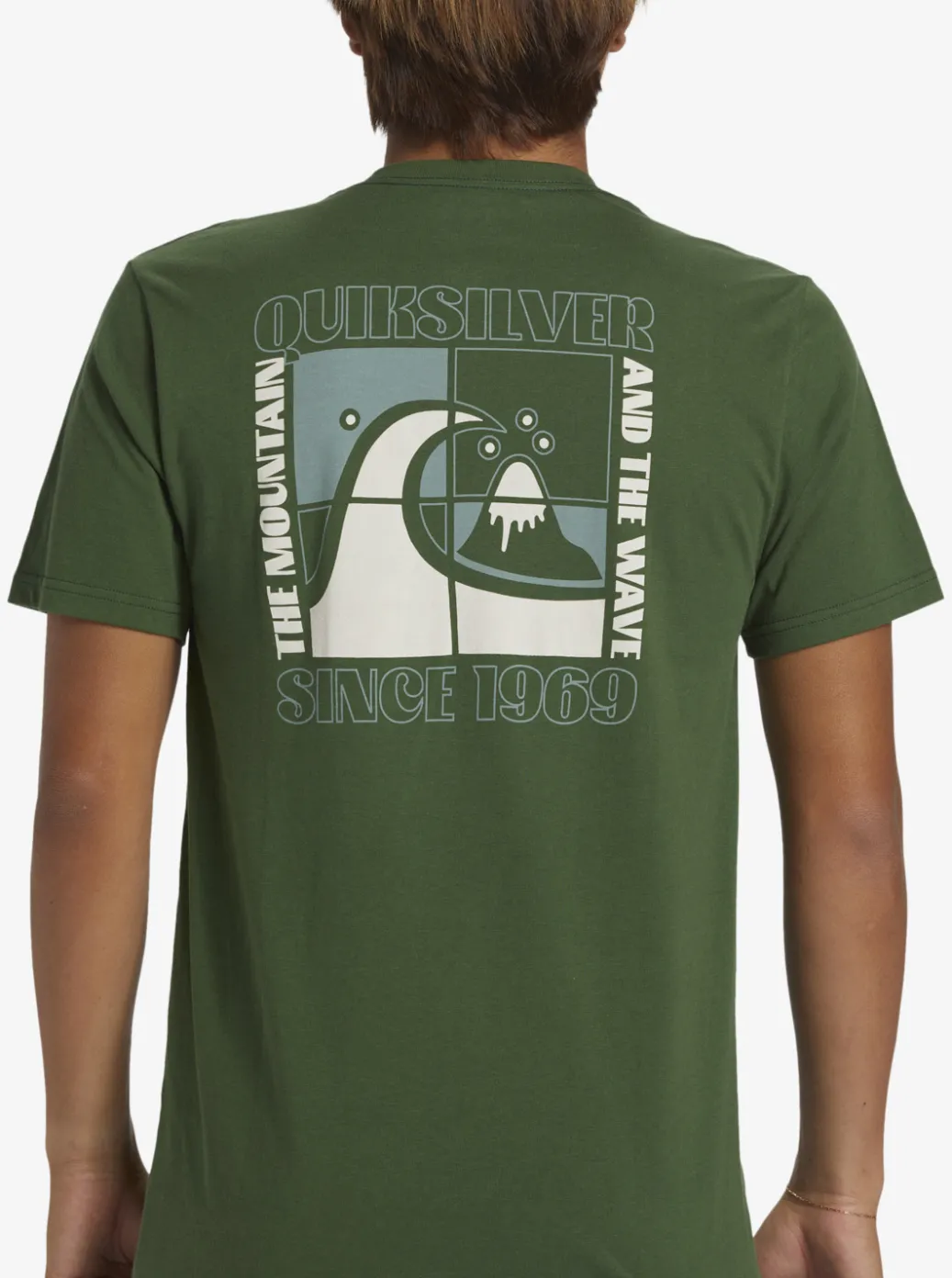 Outlet Quiksilver Quik Blocks T-Shirt Greener Pastures