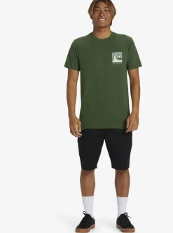 Outlet Quiksilver Quik Blocks T-Shirt Greener Pastures