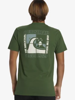 Outlet Quiksilver Quik Blocks T-Shirt Greener Pastures