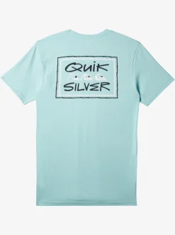Hot Quiksilver Quik Frame T-Shirt Pastel Turquoise