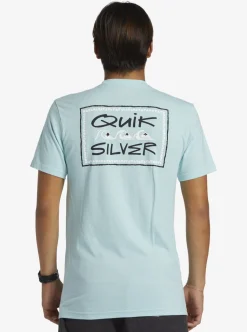 Hot Quiksilver Quik Frame T-Shirt Pastel Turquoise
