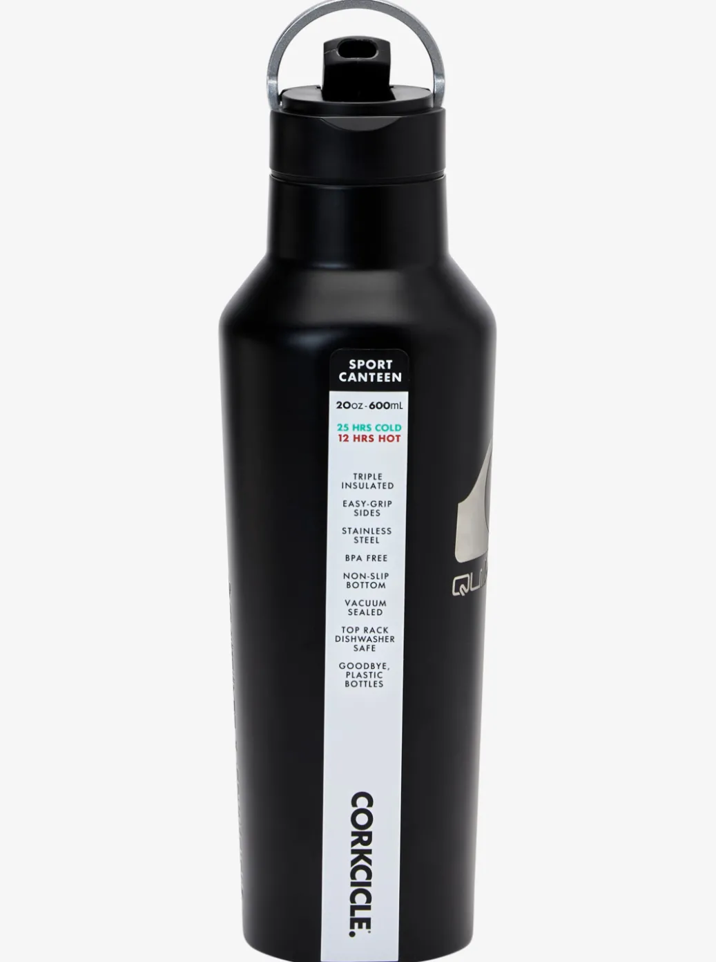 Discount Quiksilver X Corkcicle Water Bottle Black