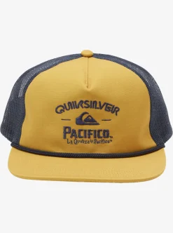 Hot Quiksilver X Pacifico Cervesa Trucker Hat Goldie