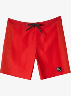 Best Quiksilver X Saturdays Nyc Highline Arch 18" Boardshorts Racing Red