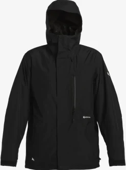 New Quiksilver X Saturdays Nyc Technical Snow Jacket Black