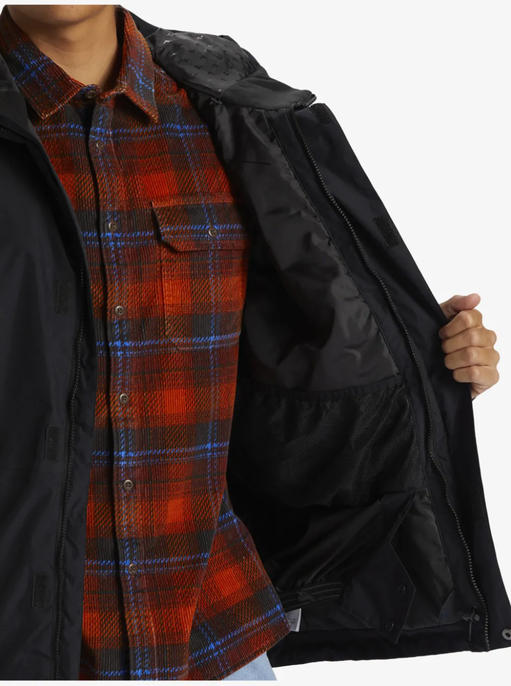 New Quiksilver X Saturdays Nyc Technical Snow Jacket Black