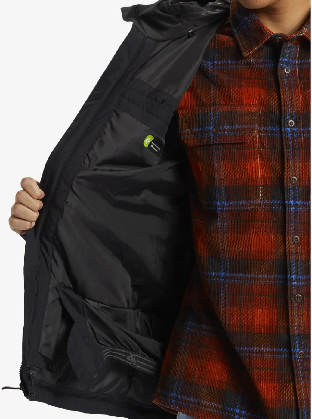 New Quiksilver X Saturdays Nyc Technical Snow Jacket Black
