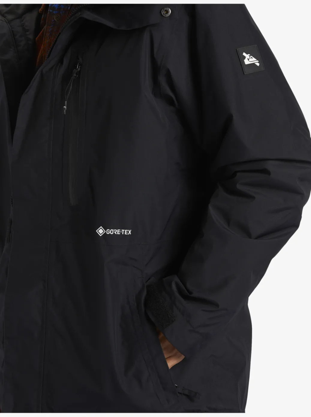 New Quiksilver X Saturdays Nyc Technical Snow Jacket Black
