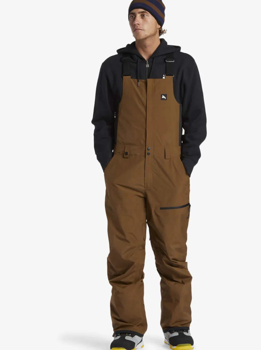 Store Quiksilver X Saturdays Nyc Technical Snow Bib Pants Sepia