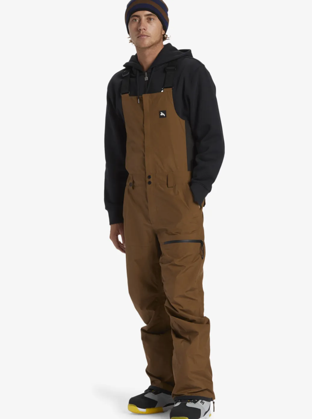 Store Quiksilver X Saturdays Nyc Technical Snow Bib Pants Sepia