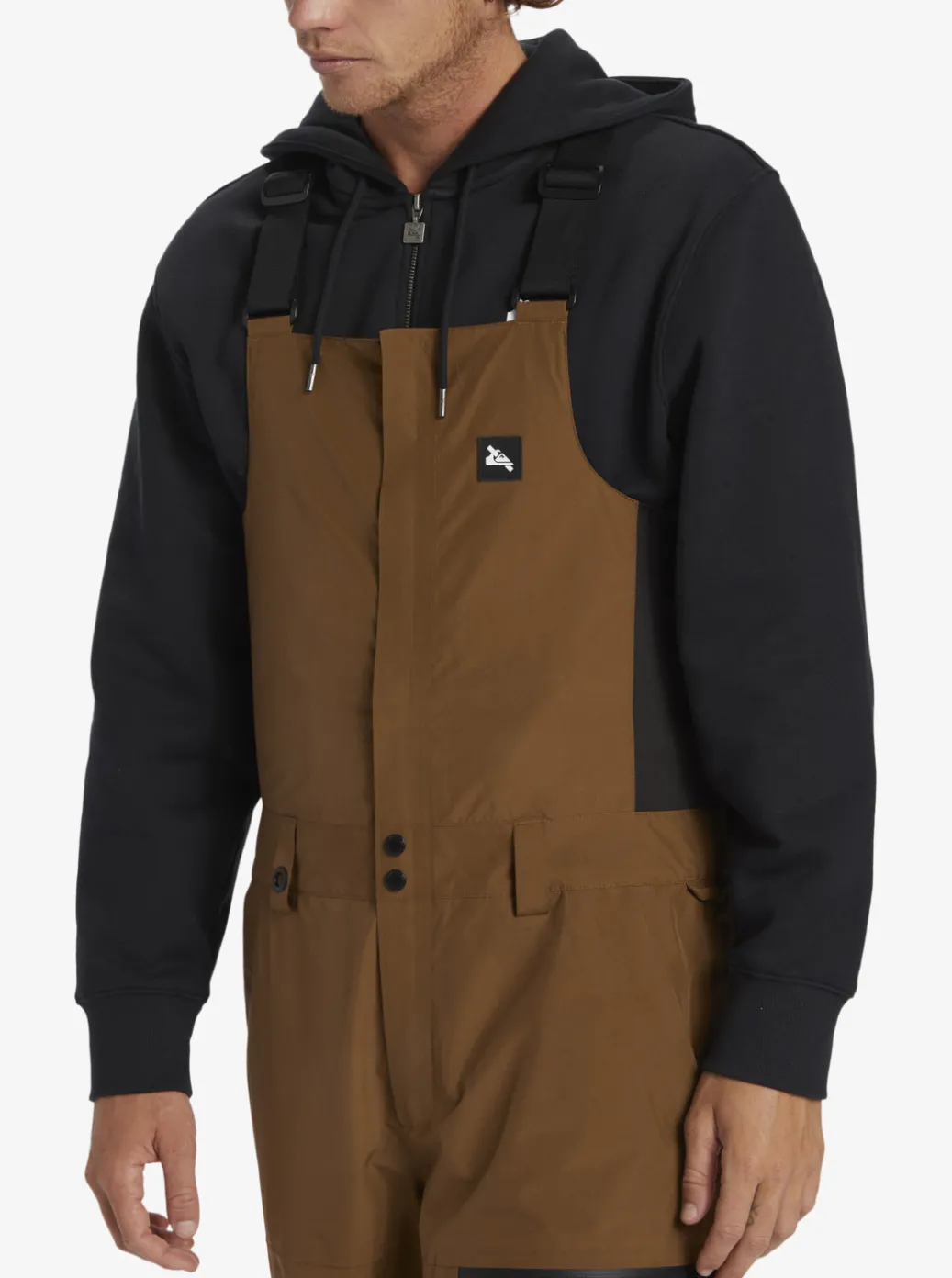 Store Quiksilver X Saturdays Nyc Technical Snow Bib Pants Sepia