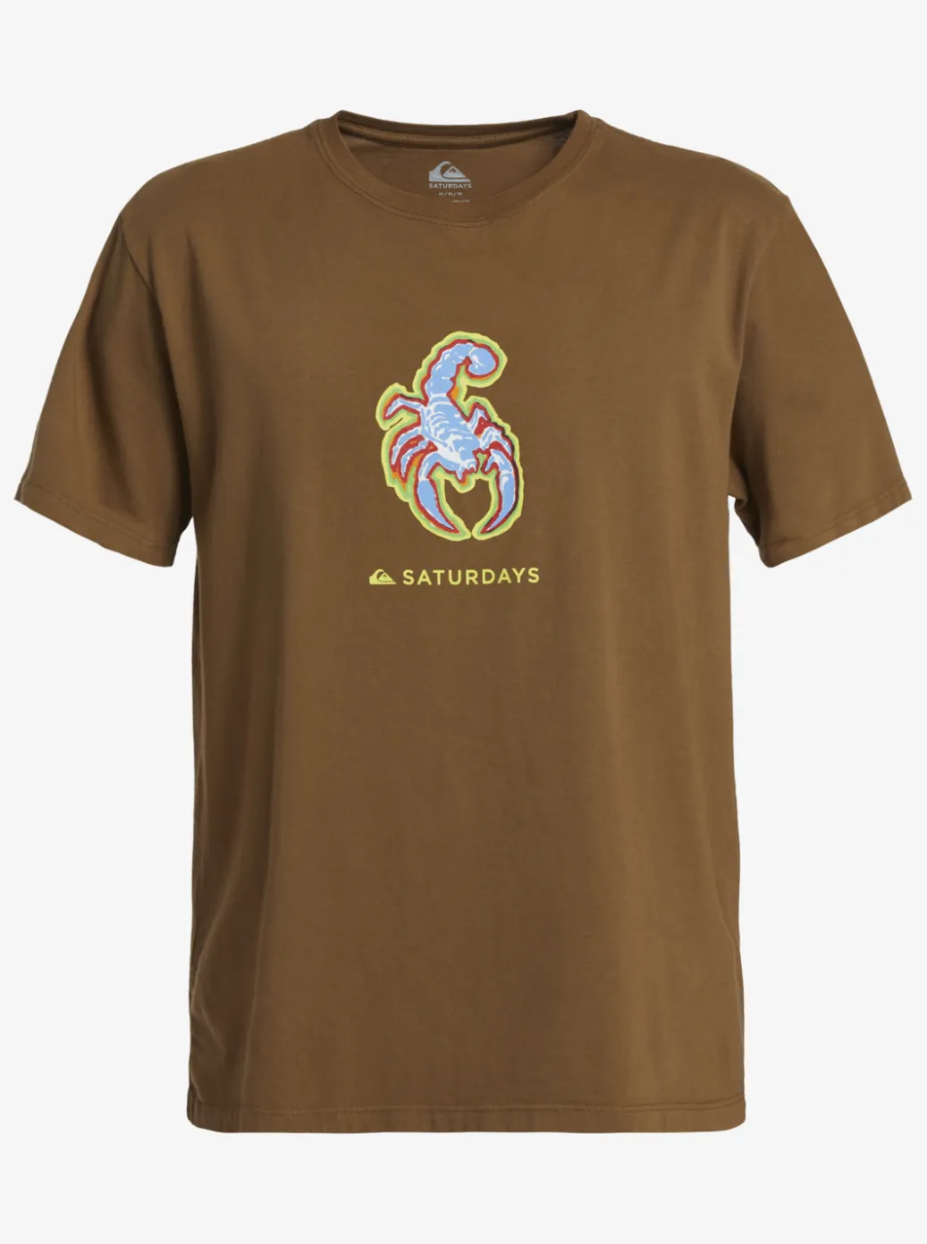 New Quiksilver X Saturdays Nyc Graphic T-Shirt Sepia