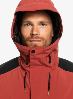 Shop Quiksilver Radicalo Technical Snow Jacket Marsala
