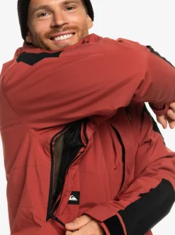 Shop Quiksilver Radicalo Technical Snow Jacket Marsala