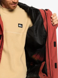 Shop Quiksilver Radicalo Technical Snow Jacket Marsala