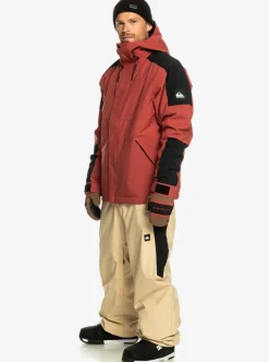 Shop Quiksilver Radicalo Technical Snow Jacket Marsala