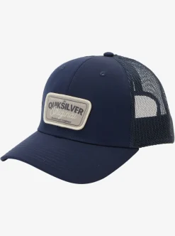 Shop Quiksilver Reeled In Trucker Hat Navy Blazer