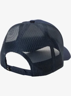 Shop Quiksilver Reeled In Trucker Hat Navy Blazer