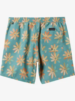 Cheap Quiksilver Re-Mix 17" Volleys Cameo Blue