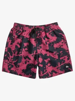 New Quiksilver Re-Mix 17" Volleys Mineral Red