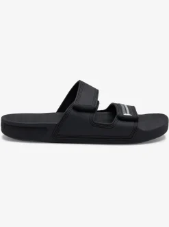 Cheap Quiksilver Rivi Double Adjust Sandals Black/Grey/Black
