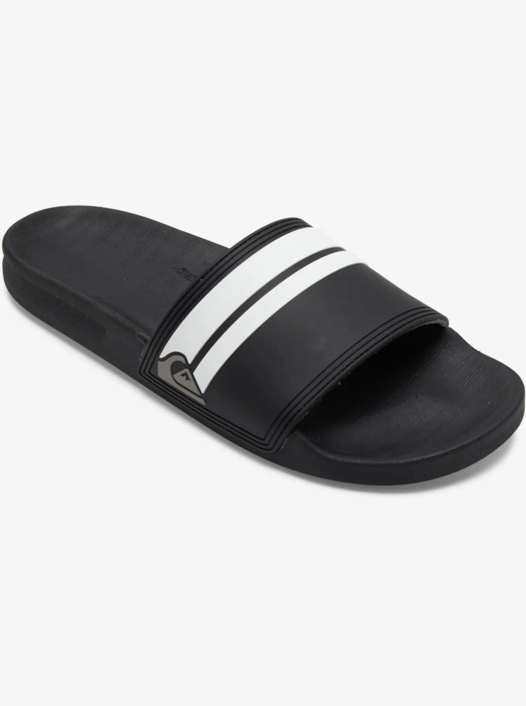 Fashion Quiksilver Rivi Slides Black/Black/White
