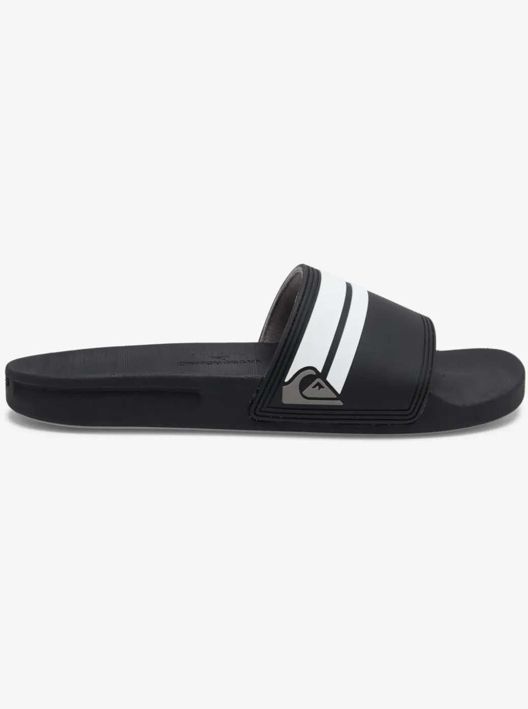 Fashion Quiksilver Rivi Slides Black/Black/White