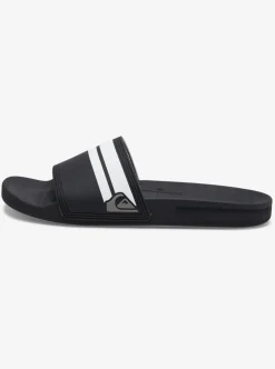 Fashion Quiksilver Rivi Slides Black/Black/White