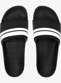 Fashion Quiksilver Rivi Slides Black/Black/White