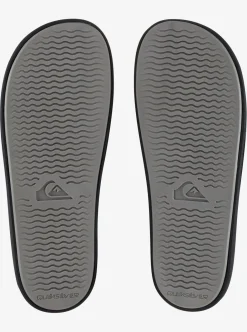Fashion Quiksilver Rivi Slides Black/Black/White