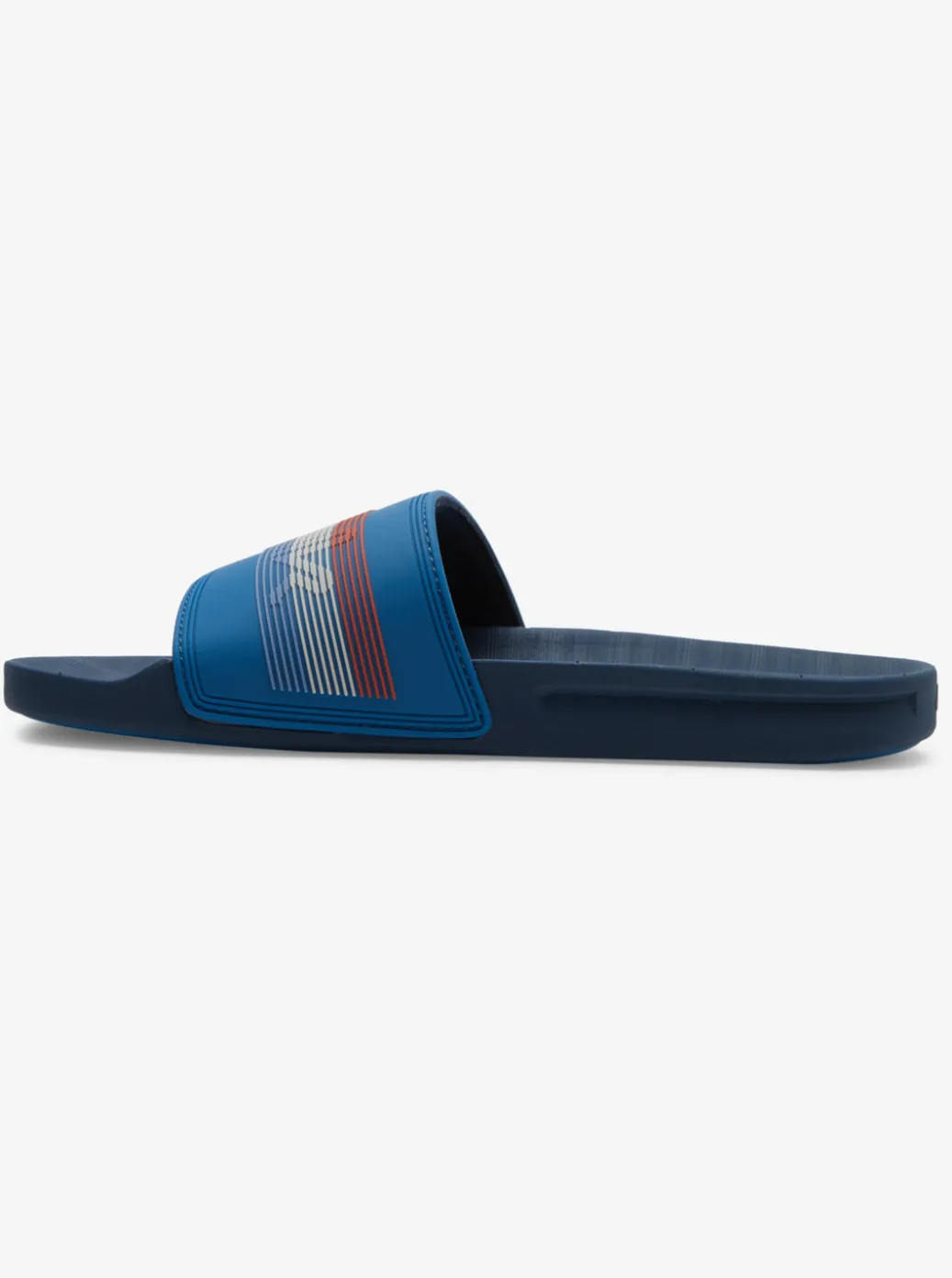 Discount Quiksilver Rivi Wordmark Slides Blue 6