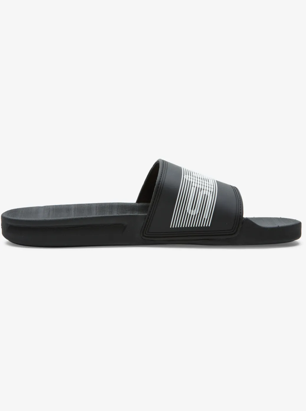 Best Sale Quiksilver Rivi Wordmark Slides Black 3
