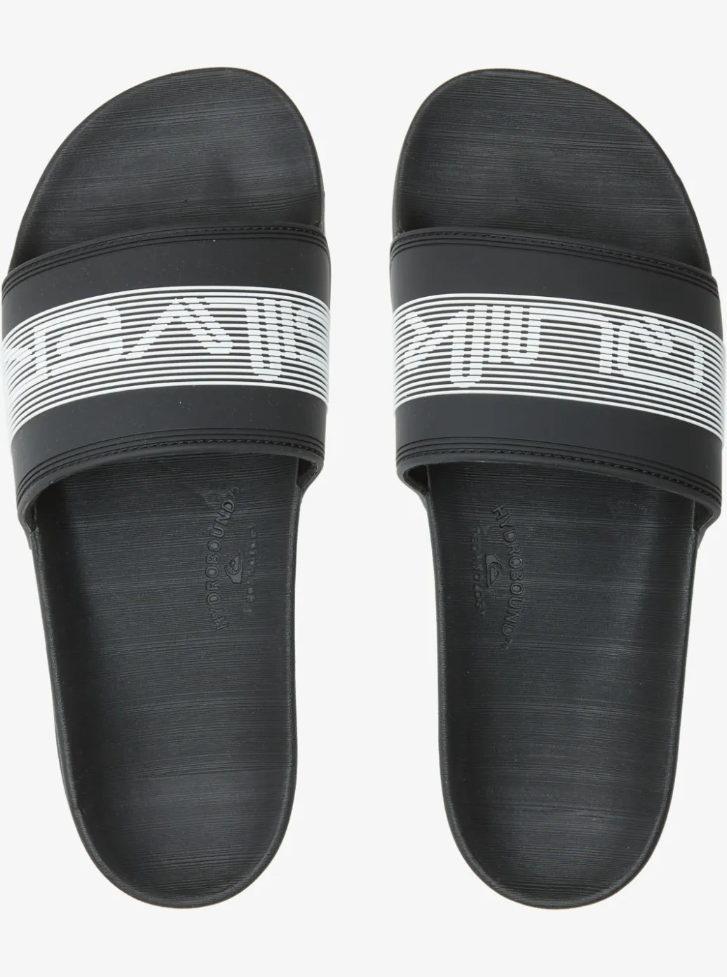 Best Sale Quiksilver Rivi Wordmark Slides Black 3