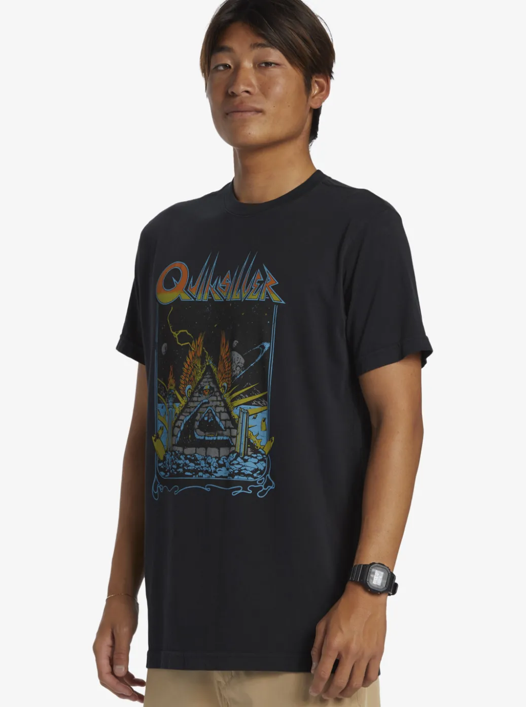 Hot Quiksilver Rockin T-Shirt Black
