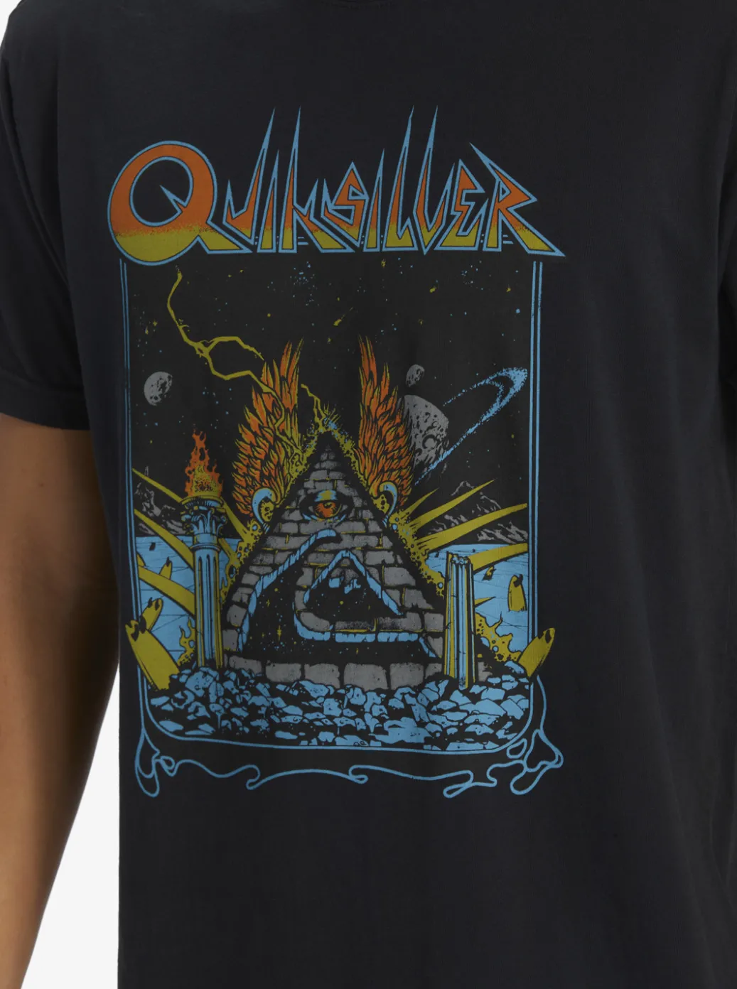 Hot Quiksilver Rockin T-Shirt Black