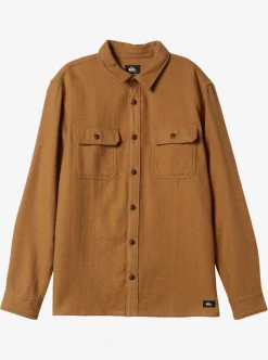 Clearance Quiksilver Salterhill Long Sleeve Shirt Bone Brown