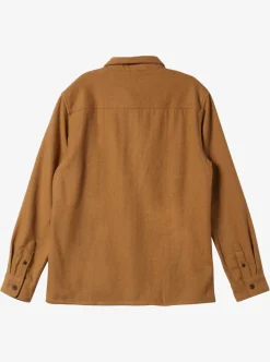 Clearance Quiksilver Salterhill Long Sleeve Shirt Bone Brown