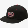 Fashion Quiksilver Saturn Crawler Snapback Hat Black