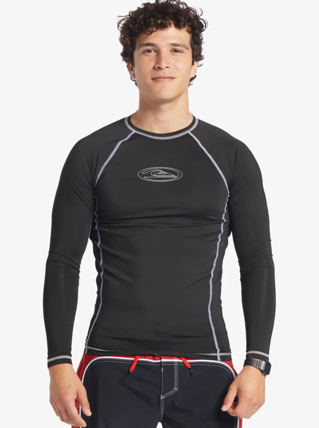 Discount Quiksilver Saturn Protection Long Sleeve Upf 50 Rashguard For Men Black