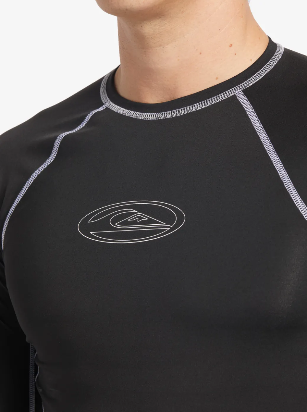 Discount Quiksilver Saturn Protection Long Sleeve Upf 50 Rashguard For Men Black