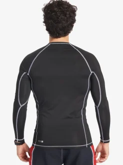 Discount Quiksilver Saturn Protection Long Sleeve Upf 50 Rashguard For Men Black