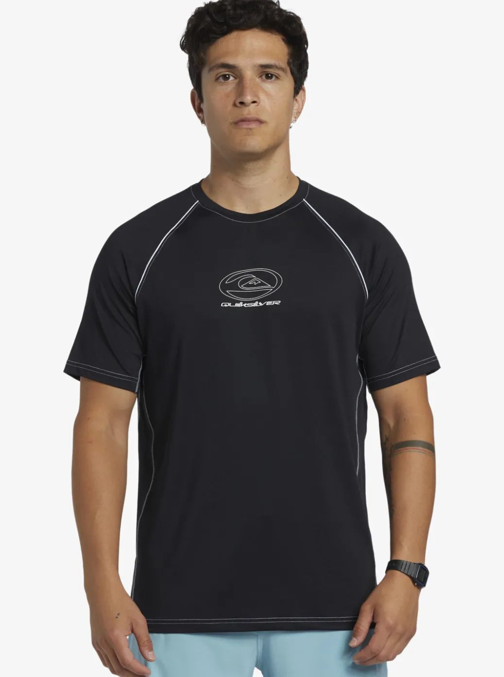 Sale Quiksilver Saturn Surf Tee Short Sleeve Surf Tee Black