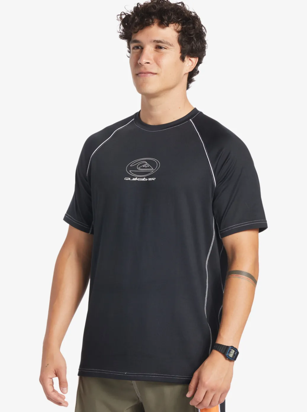 Sale Quiksilver Saturn Surf Tee Short Sleeve Surf Tee Black