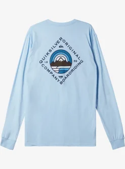 Clearance Quiksilver Scenic View Long Sleeve T-Shirt Clear Sky