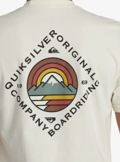 New Quiksilver Scenic View T-Shirt Birch
